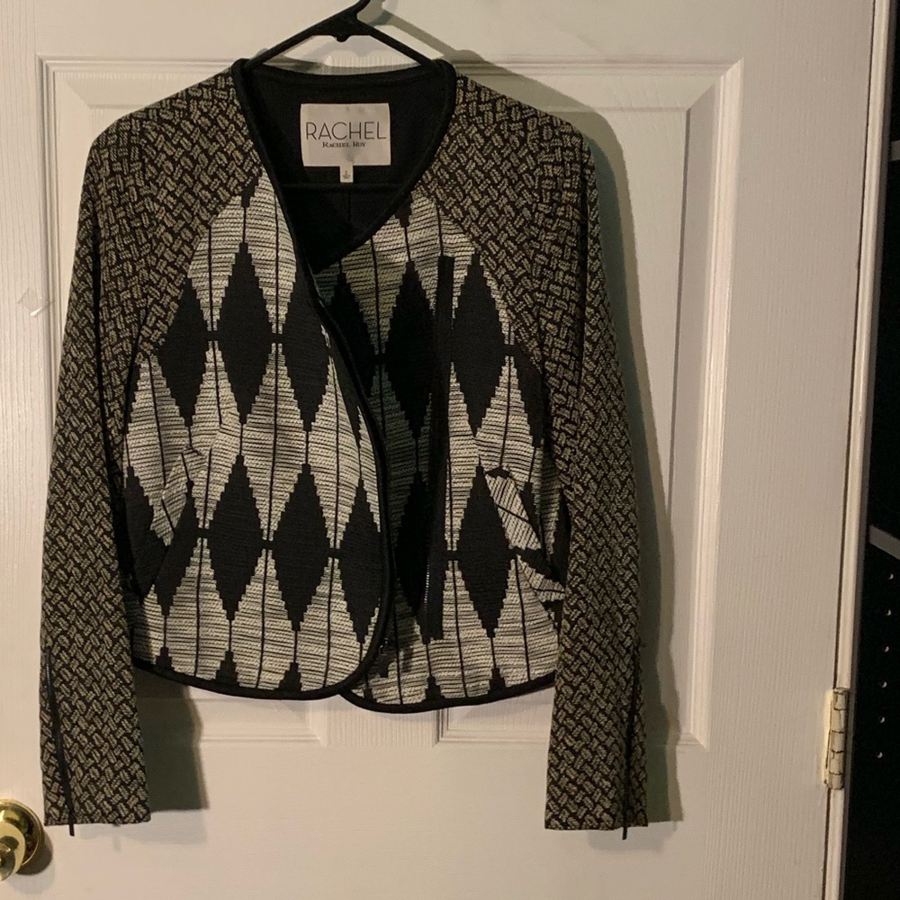 Rachel Roy Structured Patterned Blazer - image 1